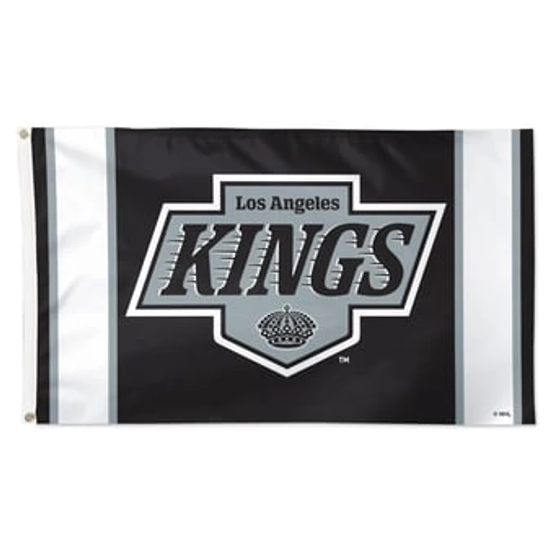 WinCraft Los Angeles Kings 3' x 5' Logo Stripe Deluxe Single-Sided Flag
