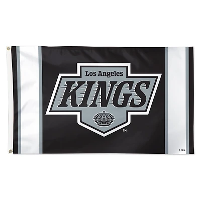 WinCraft Los Angeles Kings 3' x 5' Logo Stripe Deluxe Single-Sided Flag