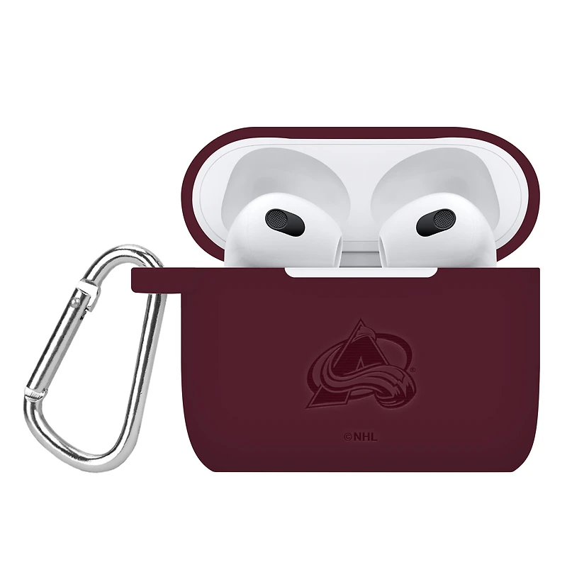 Colorado Avalanche Debossed Silicone AirPods 3 Case Cover