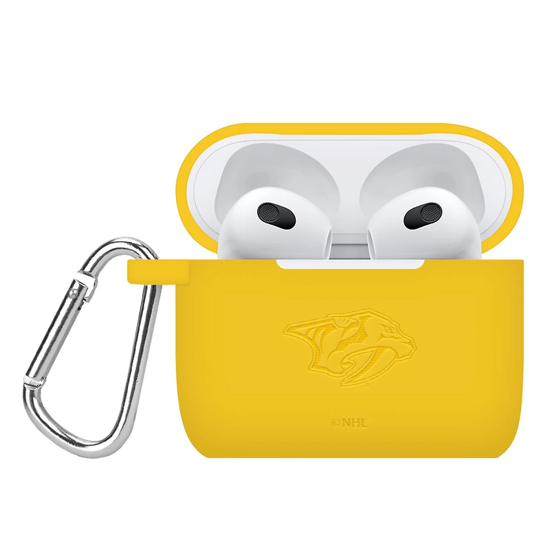Nashville Predators Debossed Silicone AirPods 3 Case Cover