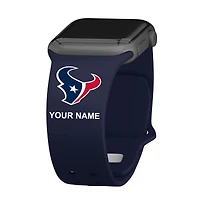 Houston Texans 38/40/41mm Personalized Silicone Apple Watch Band