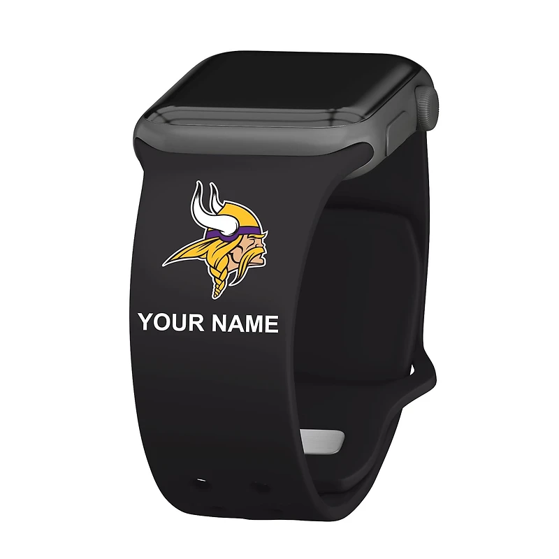 Minnesota Vikings 38/40/41mm Personalized Silicone Apple Watch Band
