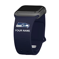 Seattle Seahawks 38/40/41mm Personalized Silicone Apple Watch Band