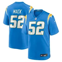 Men's Nike Khalil Mack Powder Blue Los Angeles Chargers Game Jersey