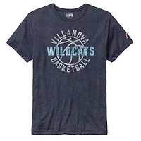 Men's League Collegiate Wear Heather Navy Villanova Wildcats Basketball Team Victory Falls Tri-Blend T-Shirt