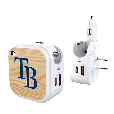 Tampa Bay Rays 2-in-1 Baseball Bat Design USB Charger