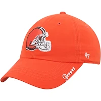 Women's '47 Orange Cleveland Browns Miata Clean Up Primary Logo Adjustable Hat