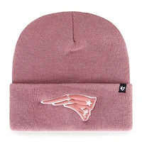 Women's '47  Pink New England Patriots Haymaker Cuffed Knit Hat