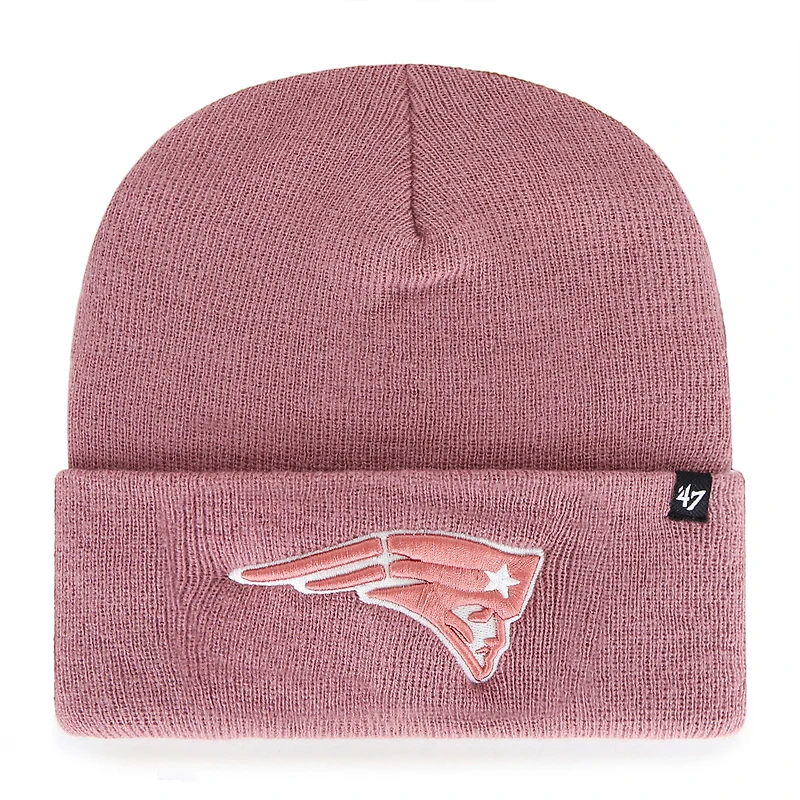 Women's '47 Pink New England Patriots Haymaker Cuffed Knit Hat