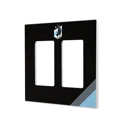 Minnesota United FC Diagonal Stripe Design Double Rocker Lightswitch Plate