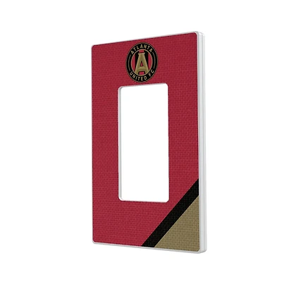 Atlanta United FC Diagonal Stripe Design Single Rocker Lightswitch Plate