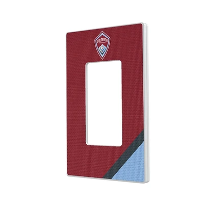 Colorado Rapids Diagonal Stripe Design Single Rocker Lightswitch Plate