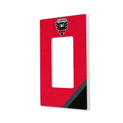 D.C. United Diagonal Stripe Design Single Rocker Lightswitch Plate