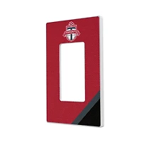Toronto FC Diagonal Stripe Design Single Rocker Lightswitch Plate