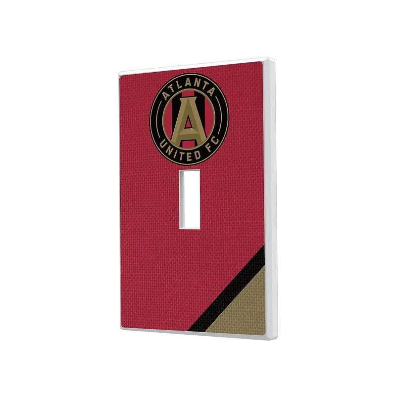 Atlanta United FC Diagonal Stripe Design Single Toggle Lightswitch Plate