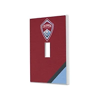 Colorado Rapids Diagonal Stripe Design Single Toggle Lightswitch Plate