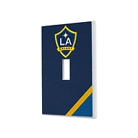 LA Galaxy Diagonal Stripe Design Single Toggle Lightswitch Plate