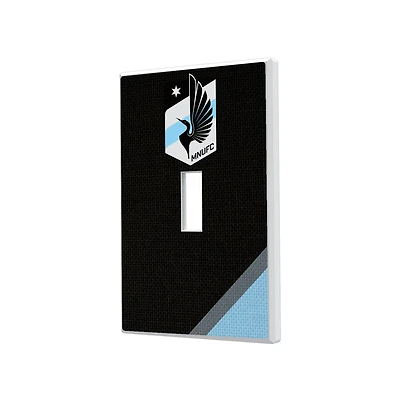 Minnesota United FC Diagonal Stripe Design Single Toggle Lightswitch Plate