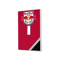 New York Red Bulls Diagonal Stripe Design Single Toggle Lightswitch Plate