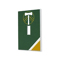 Portland Timbers Diagonal Stripe Design Single Toggle Lightswitch Plate