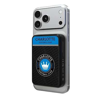 Charlotte FC 5000mAh Wireless Mag Power Bank
