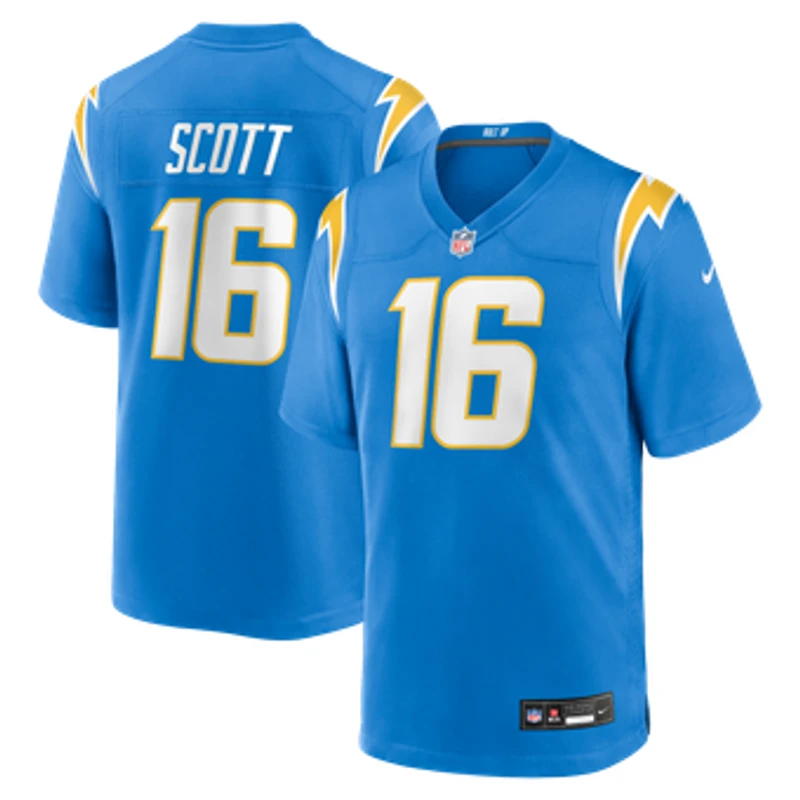 Men's Nike JK Scott Powder Blue Los Angeles Chargers Game Jersey