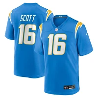 Men's Nike JK Scott Powder Blue Los Angeles Chargers Game Jersey