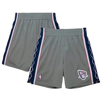 Men's Mitchell & Ness  Gray New Jersey Nets 2004-05 Hardwood Classics Authentic Shorts