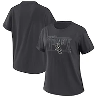 Women's WEAR by Erin Andrews  Charcoal Chicago White Sox Oversized Boyfriend T-Shirt