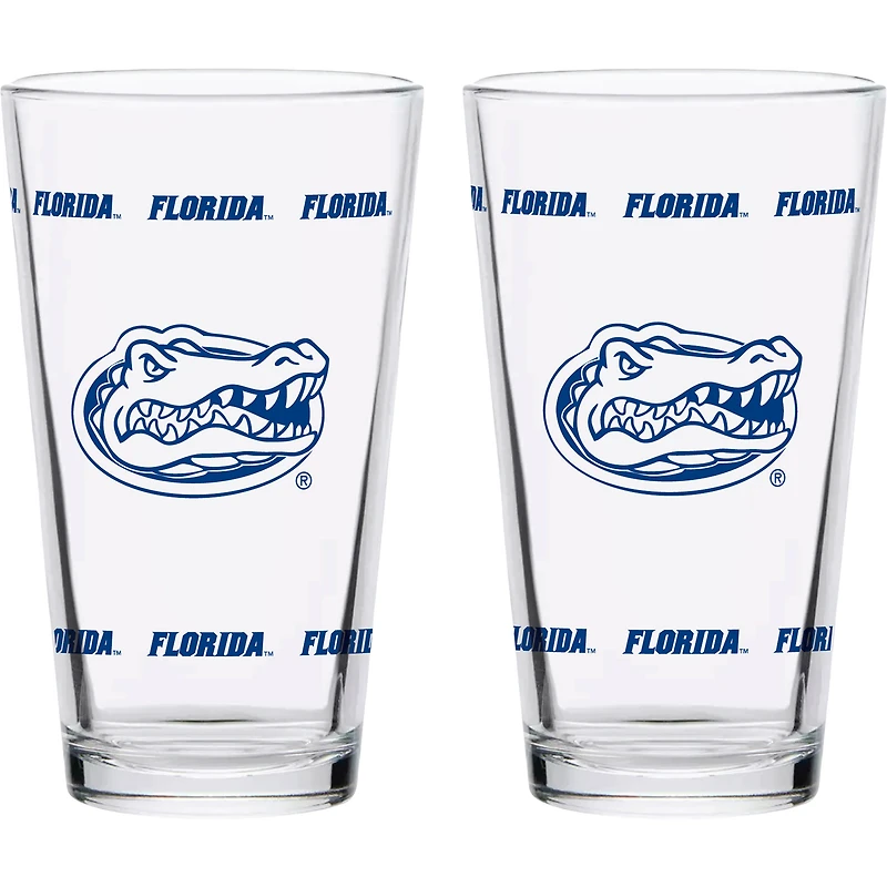 Florida Gators Two-Pack Knockout 16oz. Pint Glass Set