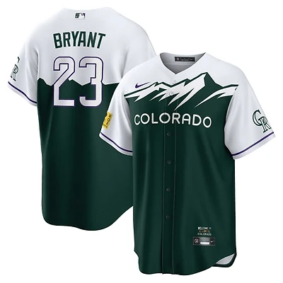 Men's Nike Kris Bryant Green Colorado Rockies 2022 City Connect Replica Player Jersey