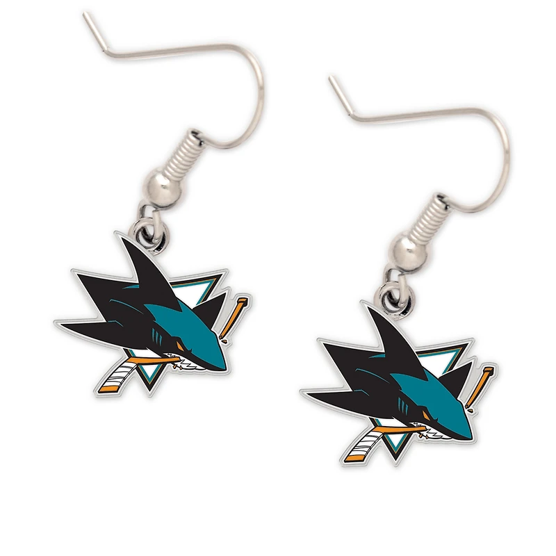WinCraft San Jose Sharks Logo Dangle Earrings