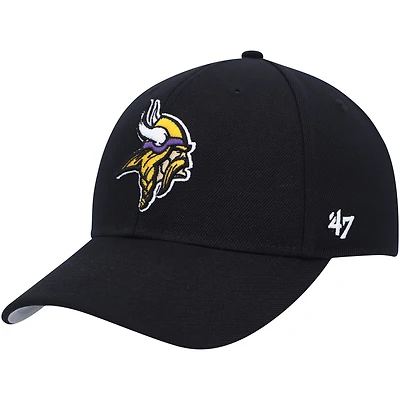 Men's '47 Black Minnesota Vikings MVP Adjustable Hat