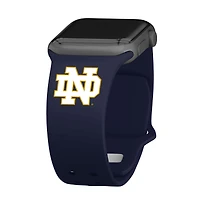 Blue Notre Dame Fighting Irish Silicone Apple Watch Band