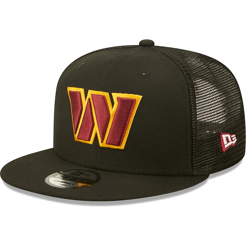 Men's New Era Black Washington Commanders Shade 9FIFTY Trucker Snapback Hat