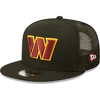 Men's New Era  Black Washington Commanders Shade 9FIFTY Trucker Snapback Hat