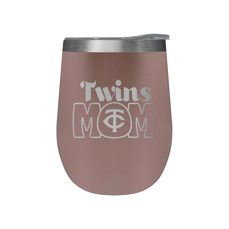 Minnesota Twins 10oz. Mom Rose Gold Wine Tumbler