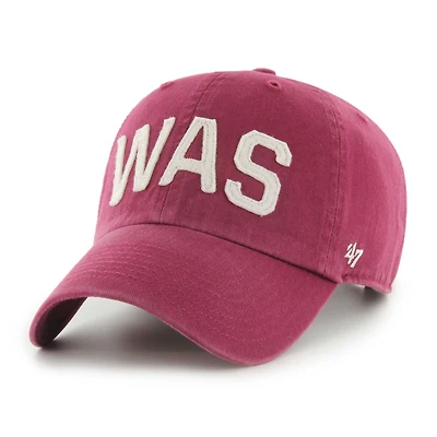 Women's '47 Burgundy Washington Commanders Finley Clean Up Adjustable Hat