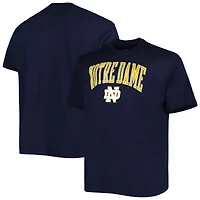 Men's Champion  Navy Notre Dame Fighting Irish Champion Big & Tall Team Arch Over Wordmark T-Shirt