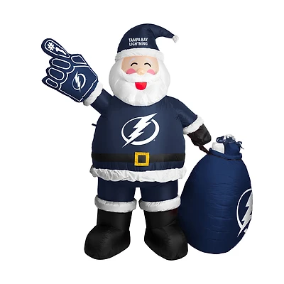 Tampa Bay Lightning 7' Inflatable Santa