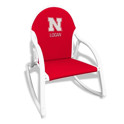 Children's Nebraska Huskers Personalized Rocking Chair