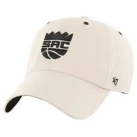 Men's '47 Cream Sacramento Kings Lunar Clean Up Adjustable Hat