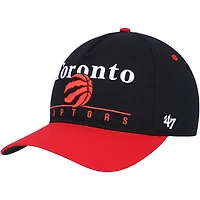 Men's '47 Black/Red Toronto Raptors Super Hitch Adjustable Hat