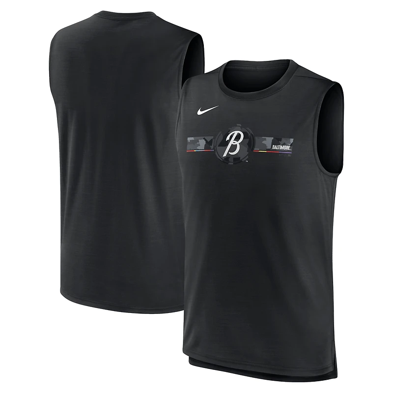 Men's Nike  Black Baltimore Orioles City Connect Muscle Tank