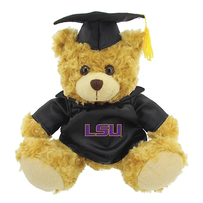 Purple/Brown LSU Tigers 12'' Graduation Plush Bear