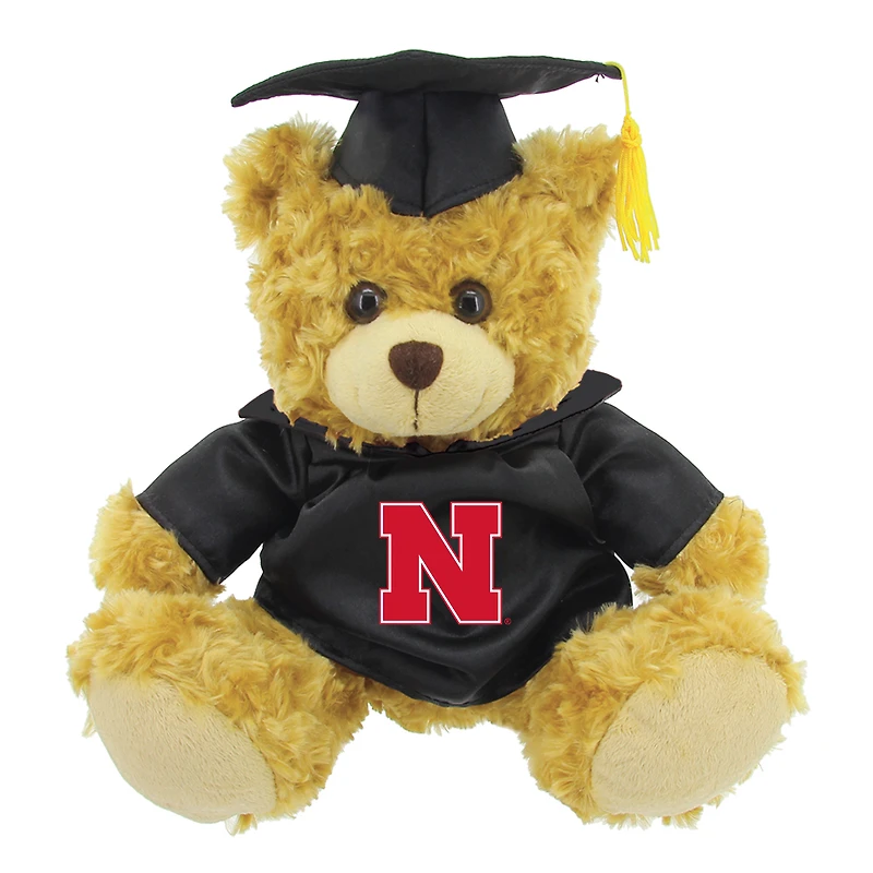 Scarlet/Brown Nebraska Huskers 12'' Graduation Plush Bear