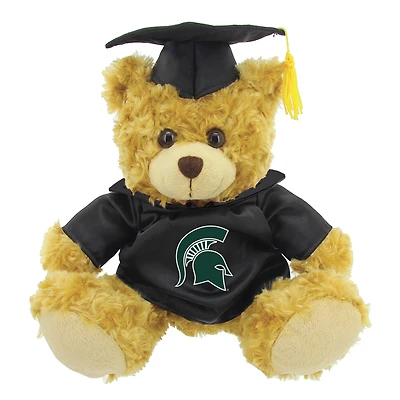 Green/Brown Michigan State Spartans 12'' Graduation Plush Bear