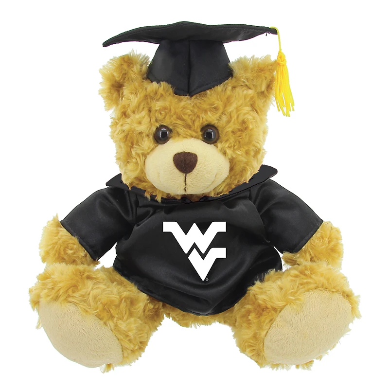 Navy/Brown West Virginia Mountaineers 12'' Graduation Plush Bear