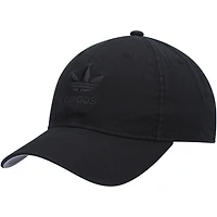 Men's adidas Originals Black Pre-Curve Washed Adjustable Hat