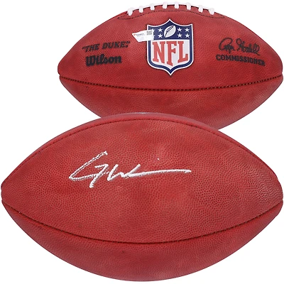 Garrett Wilson New York Jets Autographed Wilson Duke Full Color Logo Pro Football